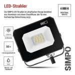 EMOS ZS2213, LED reflektor SIMPO 10 W természetes fehér