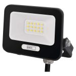 EMOS ZS2214B, LED reflektor GLARO 10W, fekete, IP65, 1000 lm, természetes fehér