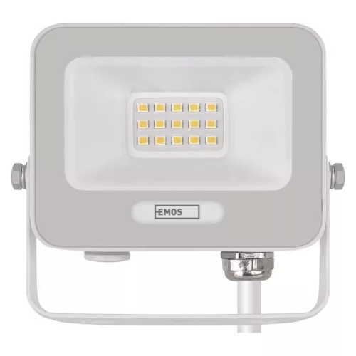 EMOS ZS2214W, LED reflektor GLARO 10W, fehér, IP65, 1000 lm, természetes fehér