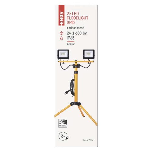 EMOS ZS2221.2, Hobby Slim LED reflektor 2x 20.5W + háromlábú állvány