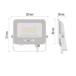 EMOS ZS2224W, LED reflektor GLARO 20W, fehér, IP65, 2000 lm, természetes fehér