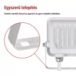 EMOS ZS2224W, LED reflektor GLARO 20W, fehér, IP65, 2000 lm, természetes fehér