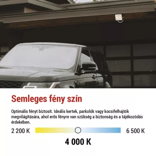 EMOS ZS2224W, LED reflektor GLARO 20W, fehér, IP65, 2000 lm, természetes fehér