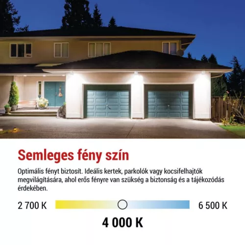 EMOS ZS2233W, LED reflektor SIMPO 30W, fehér, IP65, 3000 lm, természetes fehér