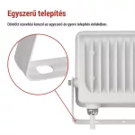 EMOS ZS2234W, LED reflektor GLARO 30W, fehér, IP65, 3000 lm, természetes fehér