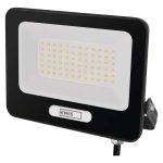 EMOS ZS2244B, LED reflektor GLARO 50W, fekete, IP65, 5000 lm, természetes fehér
