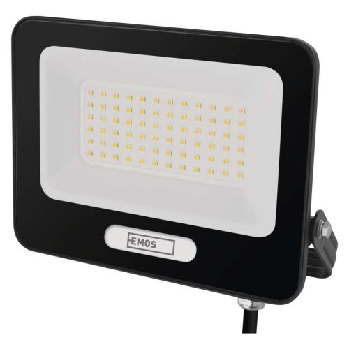EMOS ZS2244B, LED reflektor GLARO 50W, fekete, IP65, 5000 lm, természetes fehér