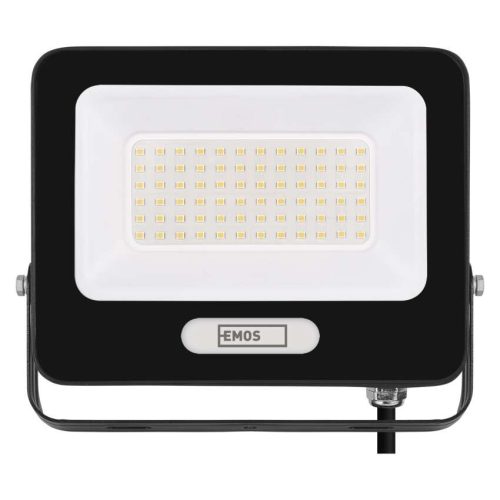 EMOS ZS2244B, LED reflektor GLARO 50W, fekete, IP65, 5000 lm, természetes fehér