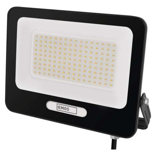 EMOS ZS2254B, LED reflektor GLARO 100W, fekete, IP65, 10000 lm, természetes fehér
