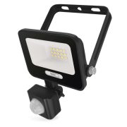   EMOS ZS2314B, LED reflektor GLARO PIR 10 W, fekete, IP54, 1000 lm, természetes fehér