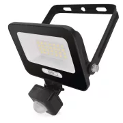   EMOS ZS2324B, LED reflektor GLARO PIR 20 W, fekete, IP54, 2000 lm, természetes fehér