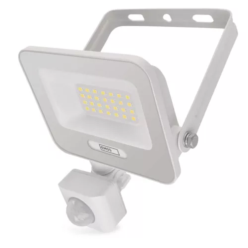 EMOS ZS2324W, LED reflektor GLARO PIR 20 W, fehér, IP54, 2000 lm, természetes fehér