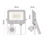 EMOS ZS2324W, LED reflektor GLARO PIR 20 W, fehér, IP54, 2000 lm, természetes fehér