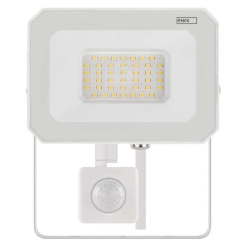 EMOS ZS2333W,  LED reflektor SIMPO 30W 3000LM IP44 PIR semleges fehér