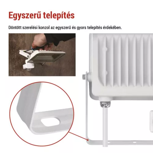 EMOS ZS2334W, LED reflektor GLARO PIR 30 W, fehér, IP54, 3000 lm, természetes fehér