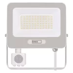 EMOS ZS2344W, LED reflektor GLARO PIR 50 W, fehér, IP54, 5000 lm, természetes fehér