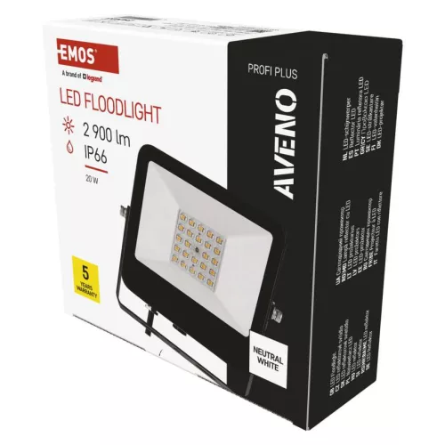 EMOS ZS2413, AVENO LED reflektor 20W 2 900lm természetes fehér
