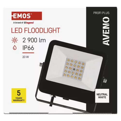 EMOS ZS2413, AVENO LED reflektor 20W 2 900lm természetes fehér