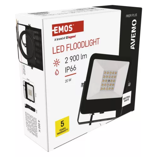 EMOS ZS2413, AVENO LED reflektor 20W 2 900lm természetes fehér