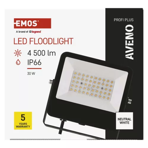EMOS ZS2423, AVENO LED reflektor 30W 4 500lm természetes fehér