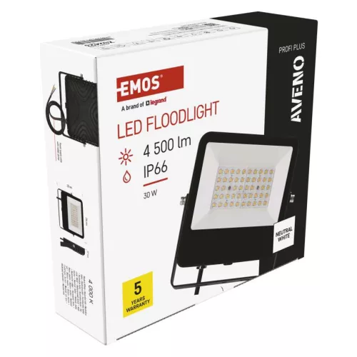 EMOS ZS2423, AVENO LED reflektor 30W 4 500lm természetes fehér