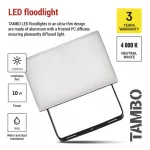 EMOS ZS2512, LED-es reflektor TAMBO, 10 W, 1000 lm, IP65, fekete