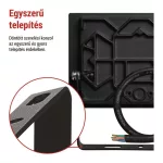 EMOS ZS2522, LED-es reflektor TAMBO, 20 W, 2000 lm, IP65, fekete