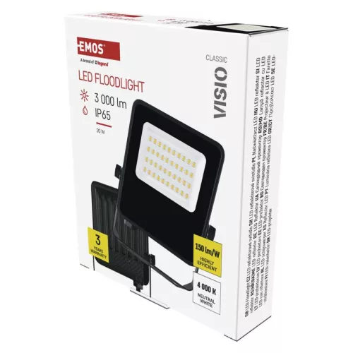 EMOS ZS2523, VISIO LED reflektor 20W természetes fehér