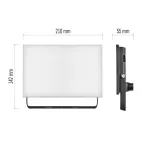 EMOS ZS2542, LED-es reflektor TAMBO, 50 W, 5000 lm, IP65, fekete