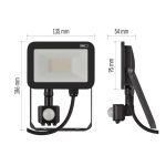 EMOS ZS2722, LED reflektor INOVO 20W 2200lm mozgásérzékelőve IP65 term. fehér