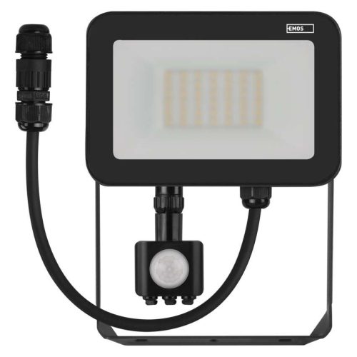 EMOS ZS2732, LED reflektor INOVO 30W 3300lm mozgásérzékelőve IP65 term. fehér