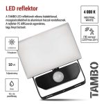 EMOS ZS2912, LED-es reflektor TAMBO mozgásérzékelővel, 10 W, 1000 lm, fekete