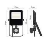 EMOS ZS2923, EMOS VISIO LED reflektor 20 W mozgásérzékelővel IP54 term. fehér