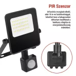 EMOS ZS2923, EMOS VISIO LED reflektor 20 W mozgásérzékelővel IP54 term. fehér
