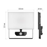 EMOS ZS2942, LED-es reflektor TAMBO mozgásérzékelővel, 50 W, 5000 lm, fekete