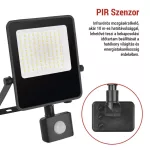 EMOS ZS2943, EMOS VISIO LED reflektor 50 W mozgásérzékelővel IP54 term. fehér
