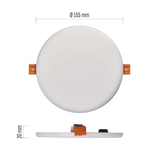 EMOS ZV1142, LED panel VIXXObeépíthető 13.5W 1250lm IP65 természetes fehér