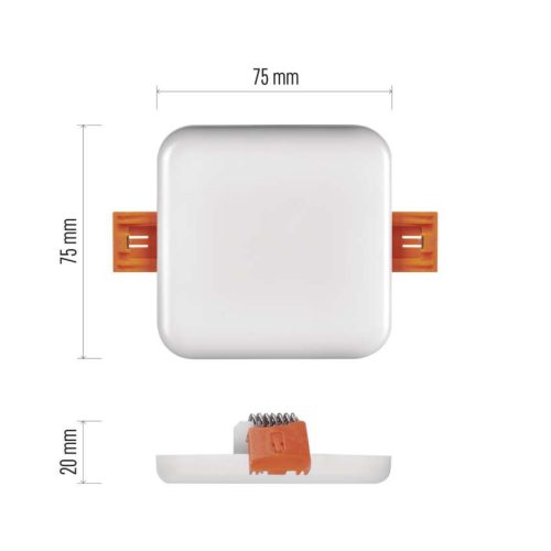 EMOS ZV2112, LED panel VIXXO beépíthető 6W 500lm IP65 term. fehér