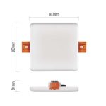 EMOS ZV2122, LED panel VIXXO beépíthető 7,5W 650lm IP65 term. fehér