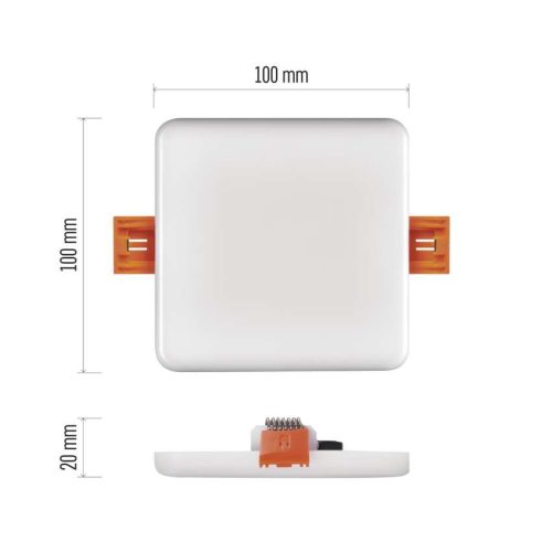 EMOS ZV2122, LED panel VIXXO beépíthető 7,5W 650lm IP65 term. fehér
