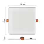 EMOS ZV2152, LED panel VIXXO beépíthető 19W 1700lm IP65 természetes fehér