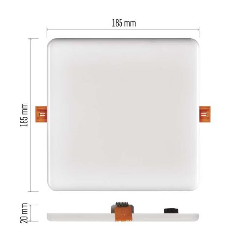 EMOS ZV2152, LED panel VIXXO beépíthető 19W 1700lm IP65 természetes fehér