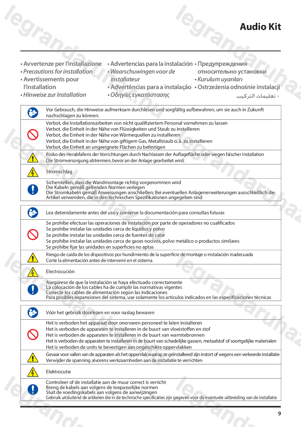 Legrand 369500 kaputelefon beszerelése, bekötése 9