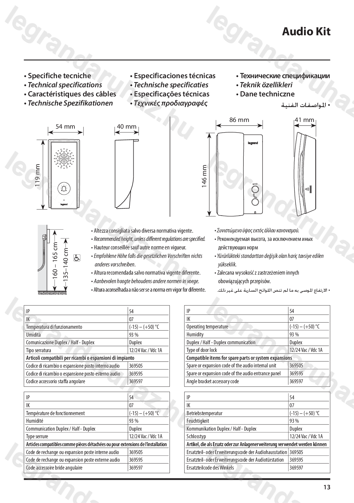 Legrand 369500 kaputelefon beszerelése, bekötése 9