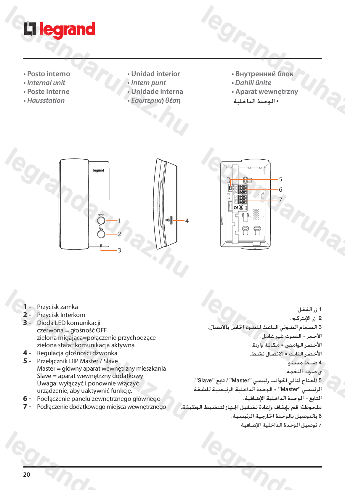 Legrand 369500 kaputelefon beszerelése, bekötése 9