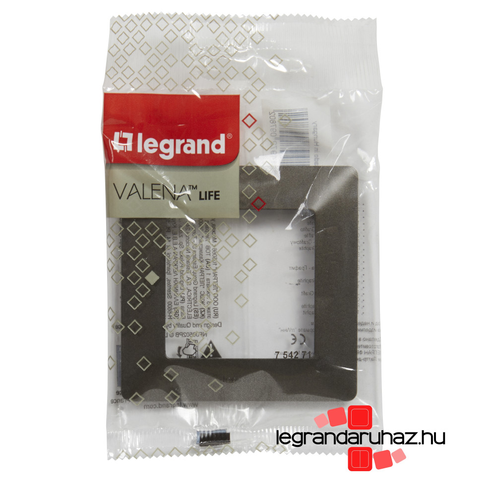 Legrand Valena Life egyes keret grafit, Legrand 754271 – 4. kép