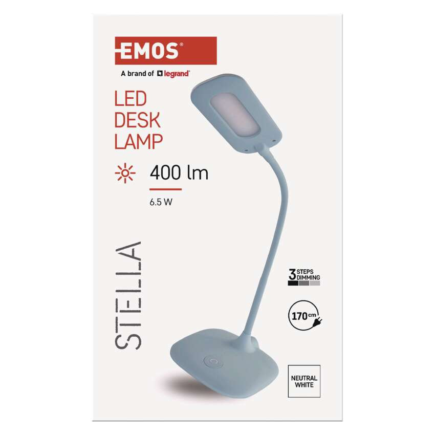 EMOS Z7602BL, Stella LED asztali lámpa, kék – 8. kép