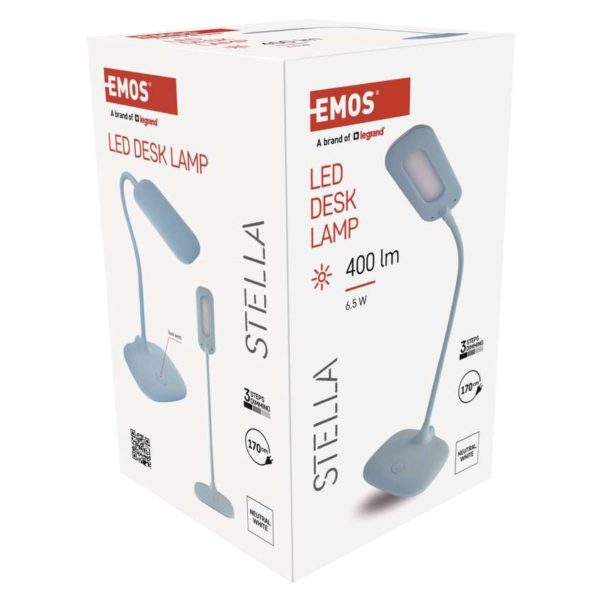 EMOS Z7602BL, Stella LED asztali lámpa, kék – 9. kép