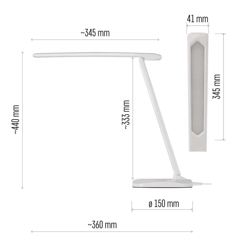 EMOS Z7619W, Chase LED asztali lámpa, fehér – 2. kép