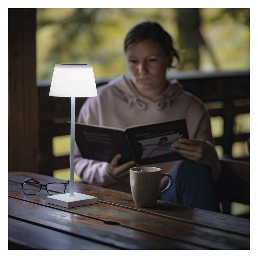 EMOS Z7630W, EMOS Katie LED asztali lámpa, újratölthető, fehér – 5. kép